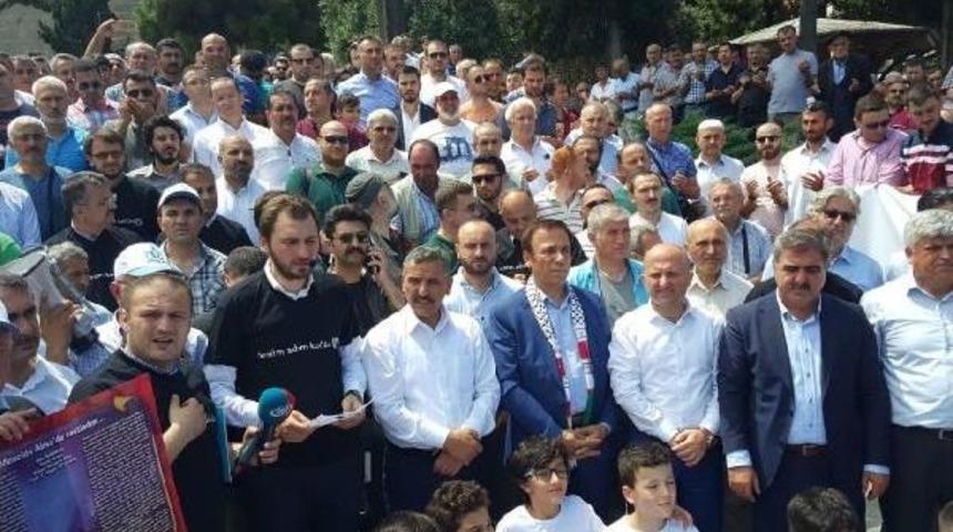 Samsun'da İsrail Protestosuna Vali De Katıldı