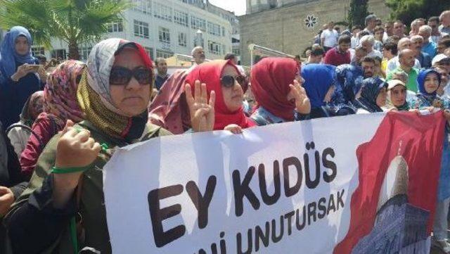 Samsun'da İsrail Protestosuna Vali De Katıldı