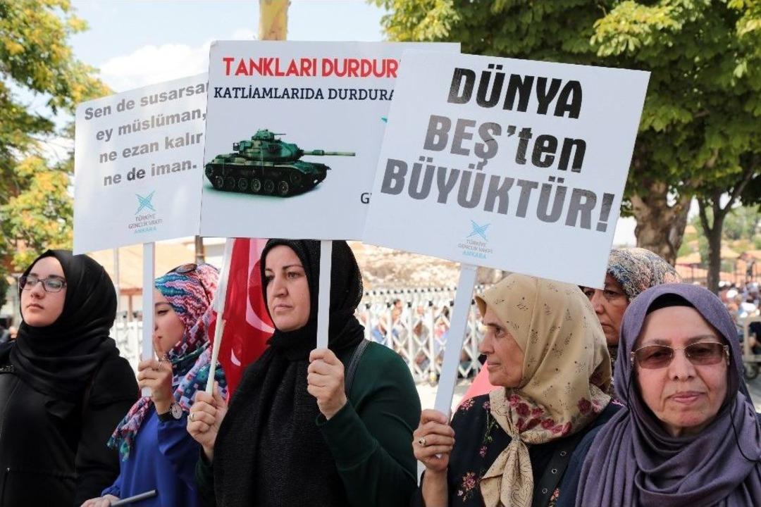 İsrail&rsquo;in Mescid-i Aksa Kararı Başkent&rsquo;te Protesto Edildi