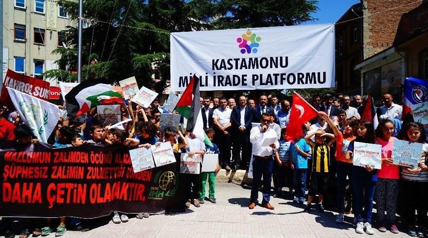 Kastamonu Milli İrade Platformu&rsquo;ndan İsrail&rsquo;e Tepki