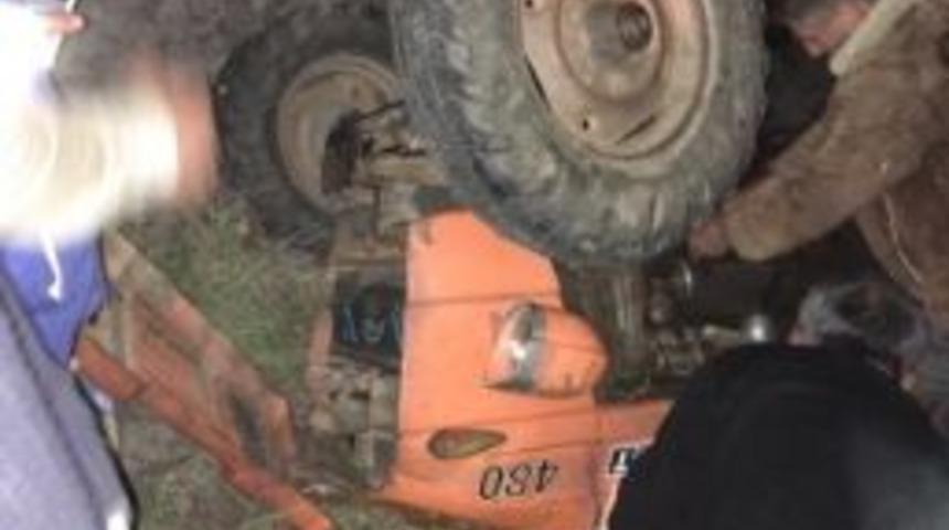 Trakt&ouml;r&uuml;yle U&ccedil;uruma Yuvarlandı