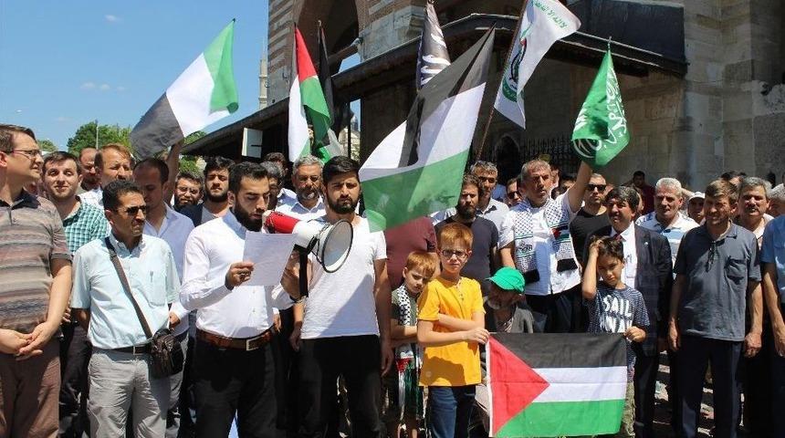 İsrail Edirne&rsquo;de Protesto Edildi