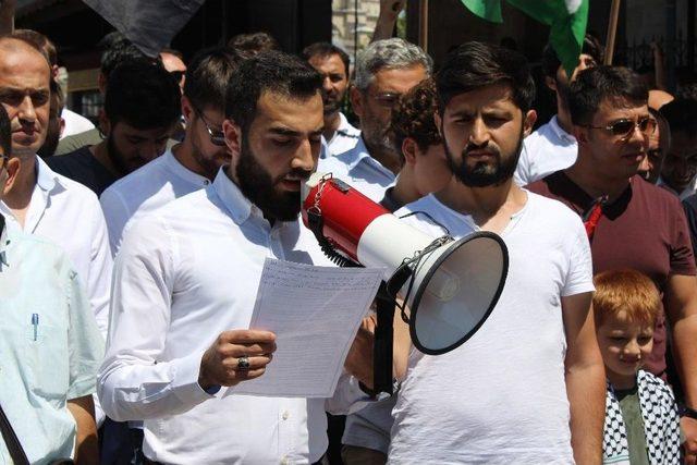 İsrail Edirne’de Protesto Edildi