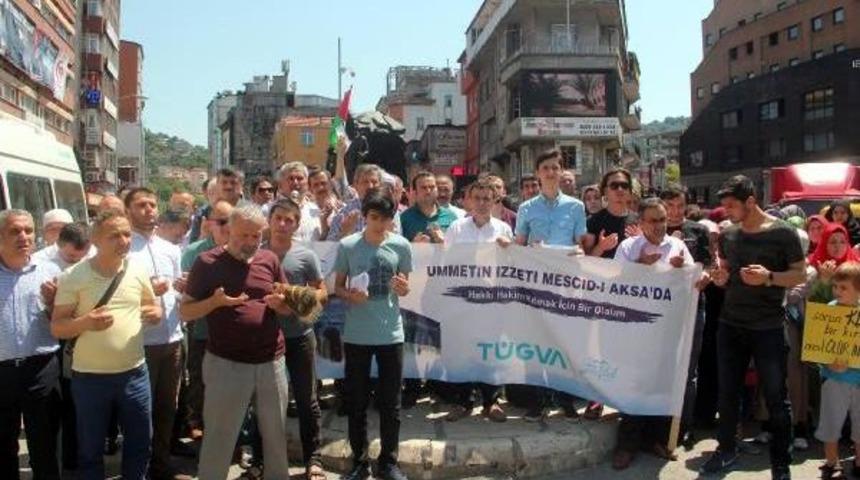 Zonguldak'ta İsrail Protestosu