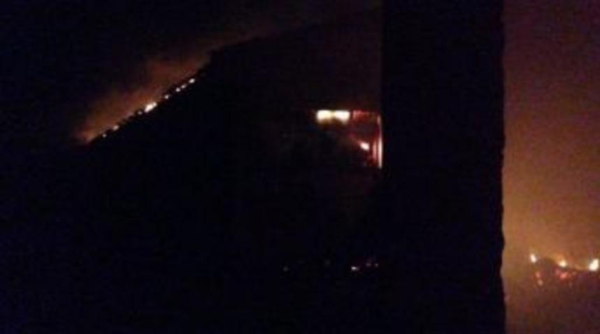 Bursa'da Mandıra Yangını