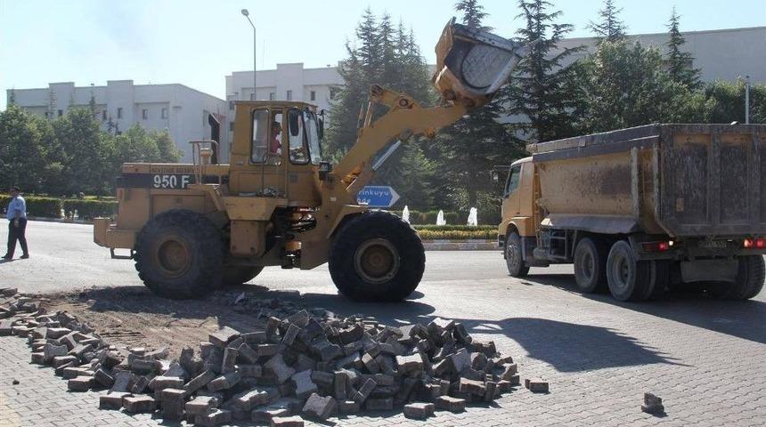 Milli İrade Caddesinde Sıcak Asfalt &Ouml;ncesi Altyapı &Ccedil;alışmaları Başladı