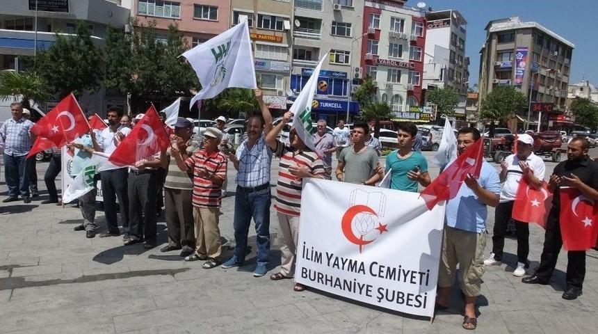 Burhaniye&rsquo;de Mescidi Aksa&rsquo;ya Sahip &Ccedil;ık Mitingi Yapıldı