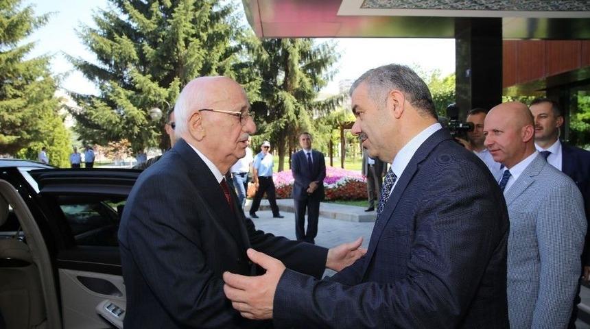 Tbmm Başkanı Kahraman, Başkan &Ccedil;elik&rsquo;i Ziyaret Etti