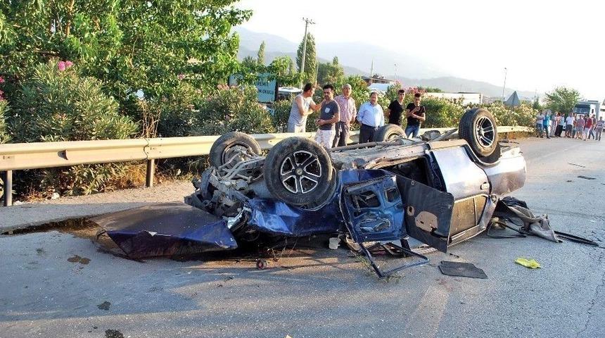 Otomobil Takla Attı: 2 Yaralı