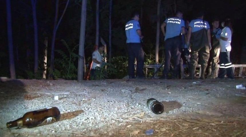 Başkent&rsquo;te Alkoll&uuml; Şahıs, Atık Suların Aktığı Dereye D&uuml;şt&uuml;