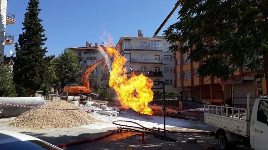 Başkent&rsquo;te Doğalgaz Borusu Patladı