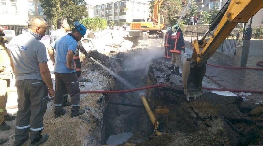 Başkent&rsquo;te Doğalgaz Borusunun Patlaması
