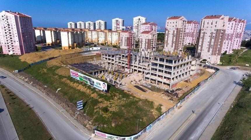 İlkadım Belediyesi&rsquo;nin Yeni Hizmet Binasının İnşaatı Hızla Y&uuml;kseliyor