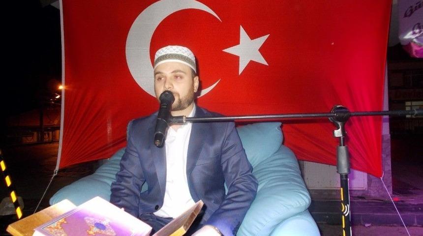 Mihalı&ccedil;&ccedil;ık&rsquo;ta 15 Temmuz İ&ccedil;in Kur&rsquo;an-ı Kerim Okutuldu