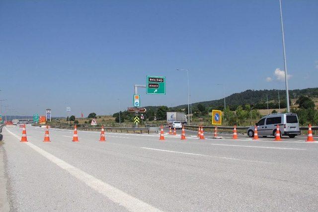 Tem Otoyolu İstanbul İstikametinde Çalışma Başladı