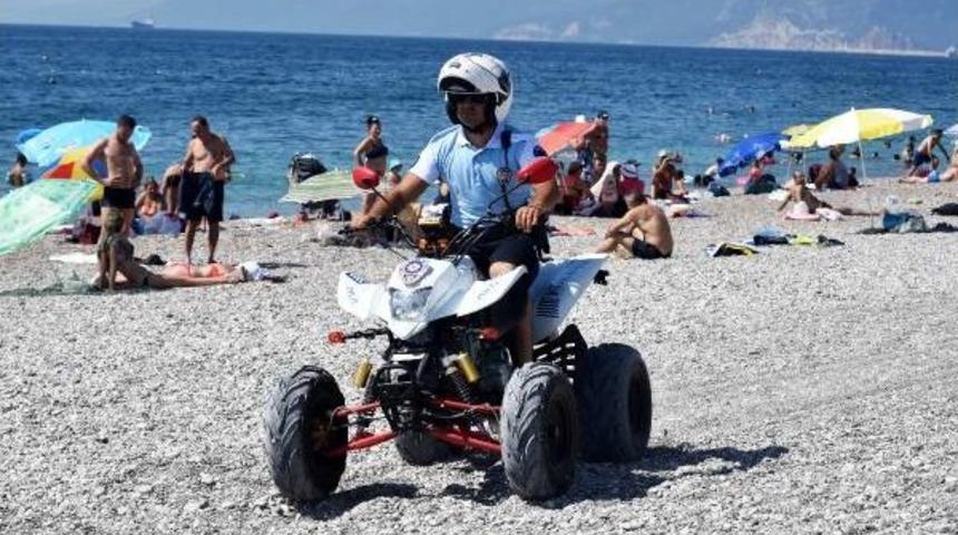 Konyaaltı Sahiline 'atv'li Polis Timi