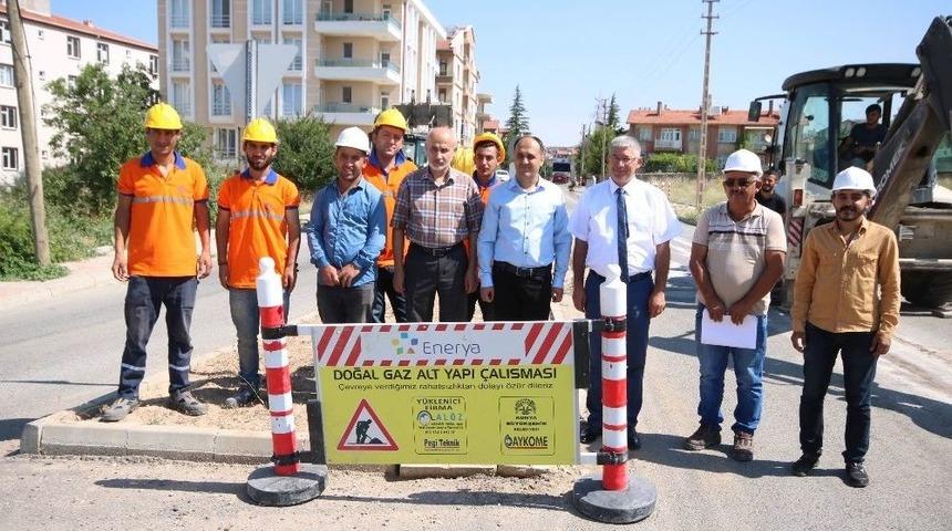 Beyşehir&rsquo;de Doğalgaz &Ccedil;alışmaları Başladı