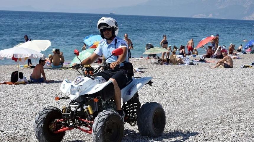 Antalya Sahilleri Atv Motorlu Polis Timleri&rsquo;ne Emanet