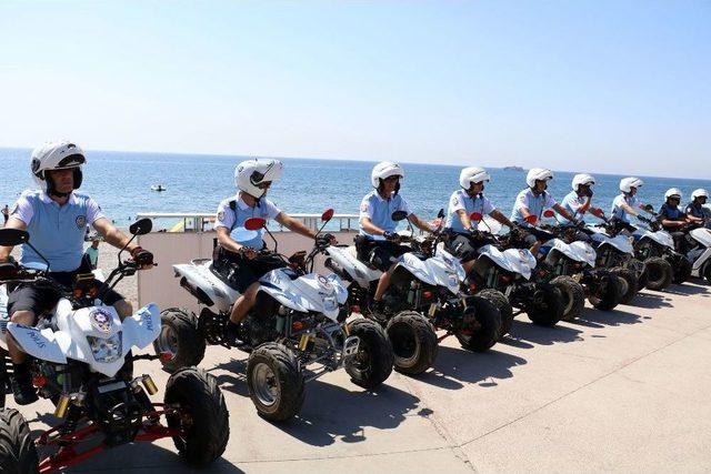 Antalya Sahilleri Atv Motorlu Polis Timleri’ne Emanet