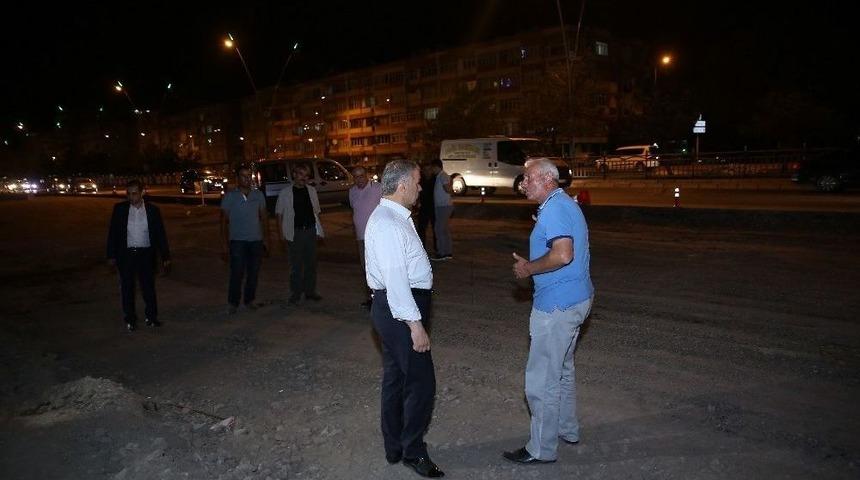 Başkan &Ccedil;elik&rsquo;ten Gece Denetimi