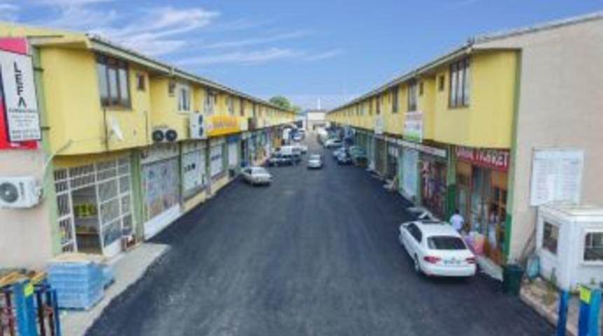 Gıda Toptancılar Sitesi&rsquo;nin Yolları Asfaltlandı