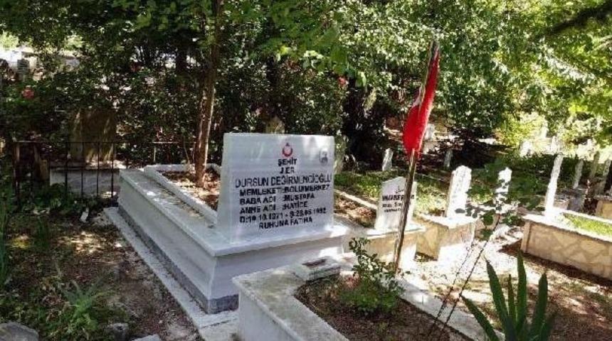 Bolu'da Şehit Mezarları Yenilendi