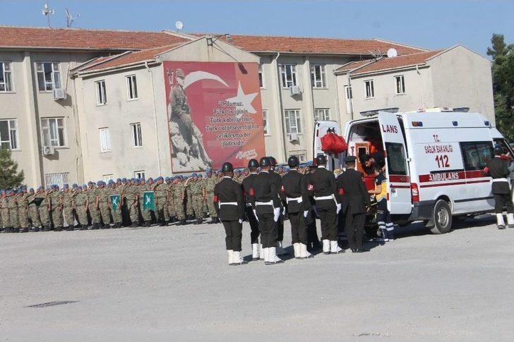 Siirt’te Şehit Astsubay Akdağ İçin Tören Düzenlendi G1
