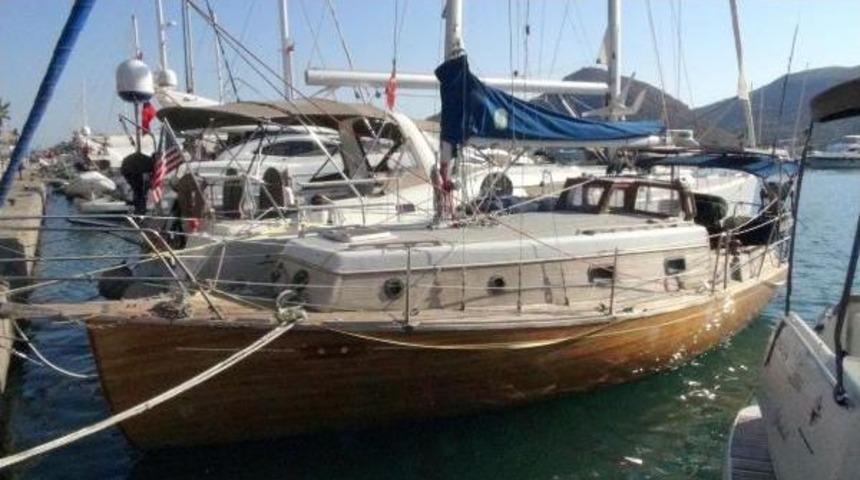 Japonya'dan Ahşap Teknesiyle Gelen Turist, Marmaris'e Hayran Kaldı