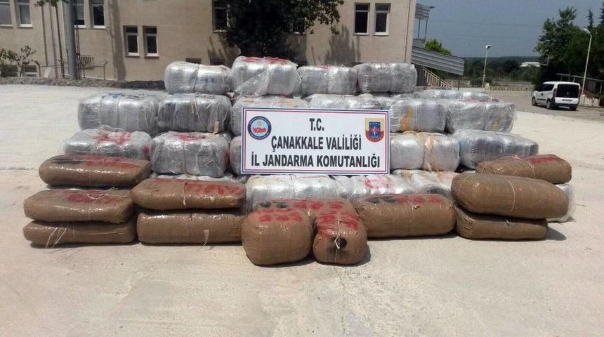 &Ccedil;anakkale&rsquo;de 1.5 Ton Esrar Ele Ge&ccedil;irildi