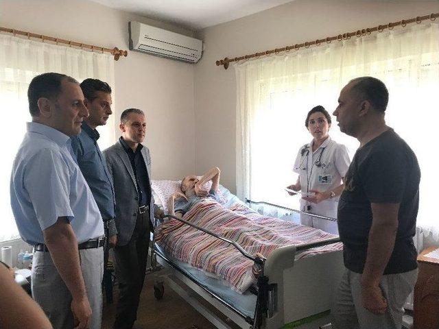Evde Sağlık Hizmeti Alan Hastalar Ziyaret Edildi 1