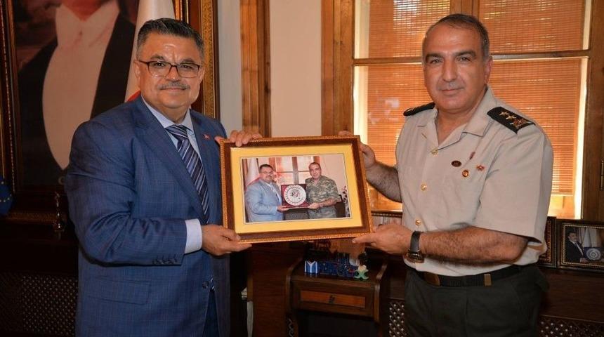 T&uuml;mgeneral Halis Zafer Ko&ccedil;&rsquo;tan Başkan Yağcı&rsquo;ya Veda Ziyareti