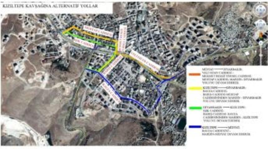 Mardin Kızıltepe Kavşağı Trafiğe Kapatıldı