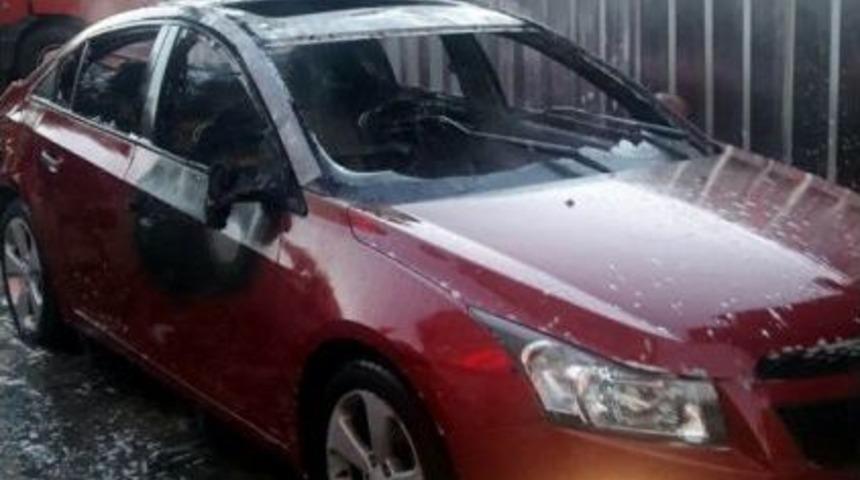 Suriyeli Kadının Otomobilini Kundaklayan Suriyeliler Yakalandı