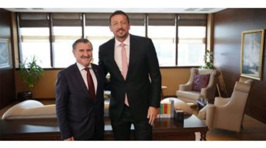 Tbf Başkanı T&uuml;rkoğlu, Bakan Osman Aşkın Bak&rsquo;ı Ziyaret Etti