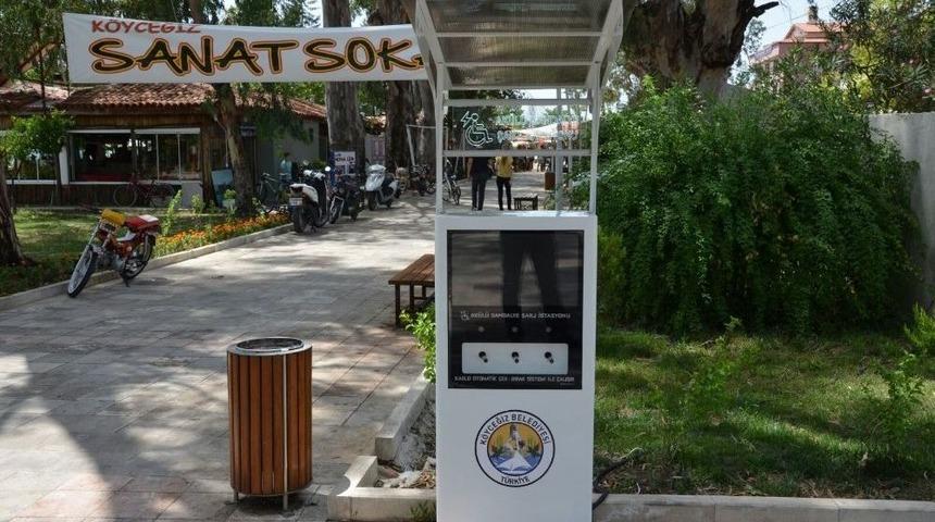 K&ouml;yceğiz&rsquo;de Engelli Aracı Şarj İstasyonu Kuruldu