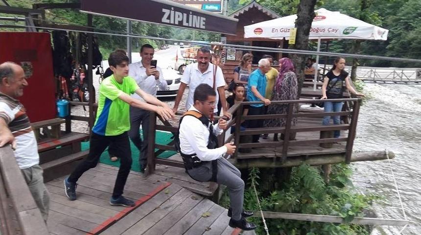 Fırtına Vadisinde Zipline Keyfi