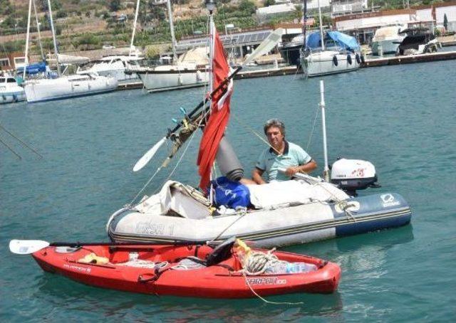 Botla Deniz Yolculuğuna Çıkan Maceracıya Denizde Doktor Kontrolü