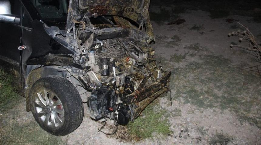 S&uuml;r&uuml;ye &Ccedil;arpan Hafif Ticari Ara&ccedil; 40 Koyunu Telef Etti