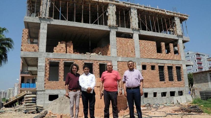 Başkan Tollu, İnşaası S&uuml;ren Kreş Ve Aqua Park &Ccedil;alışmalarını İnceledi