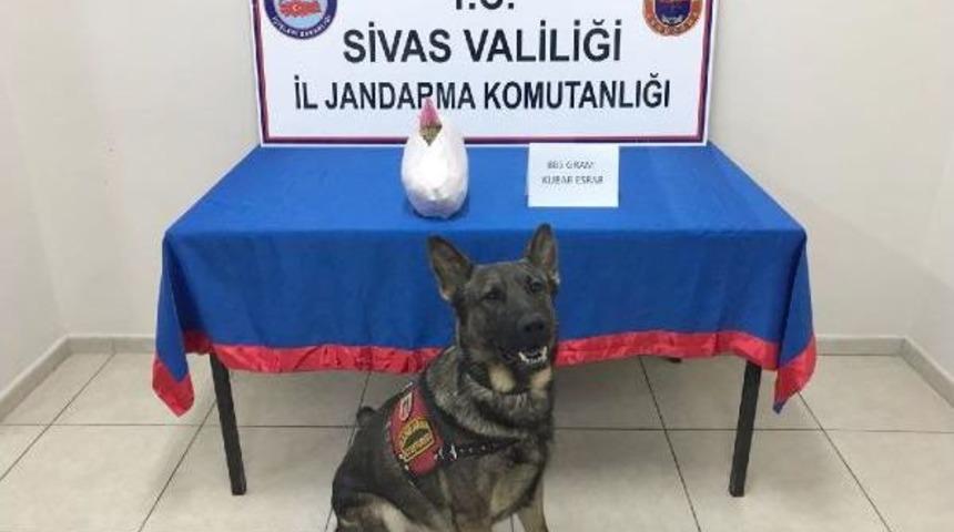 Yaşlı Kadının Bacaklarına Sarılı Esrar Ele Ge&ccedil;irildi