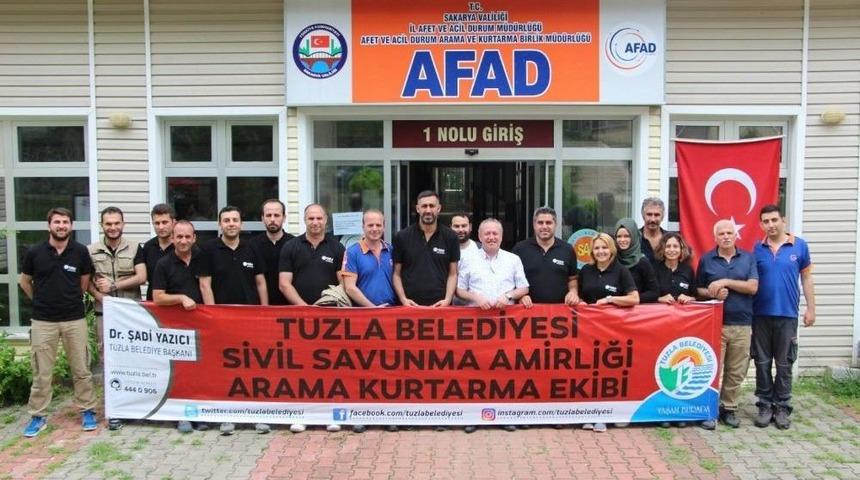 Afad, Tuzla Belediyesi Sivil Savunma Akt Ekibine &lsquo;arama Kurtarma&rsquo; Eğitimleri Verdi