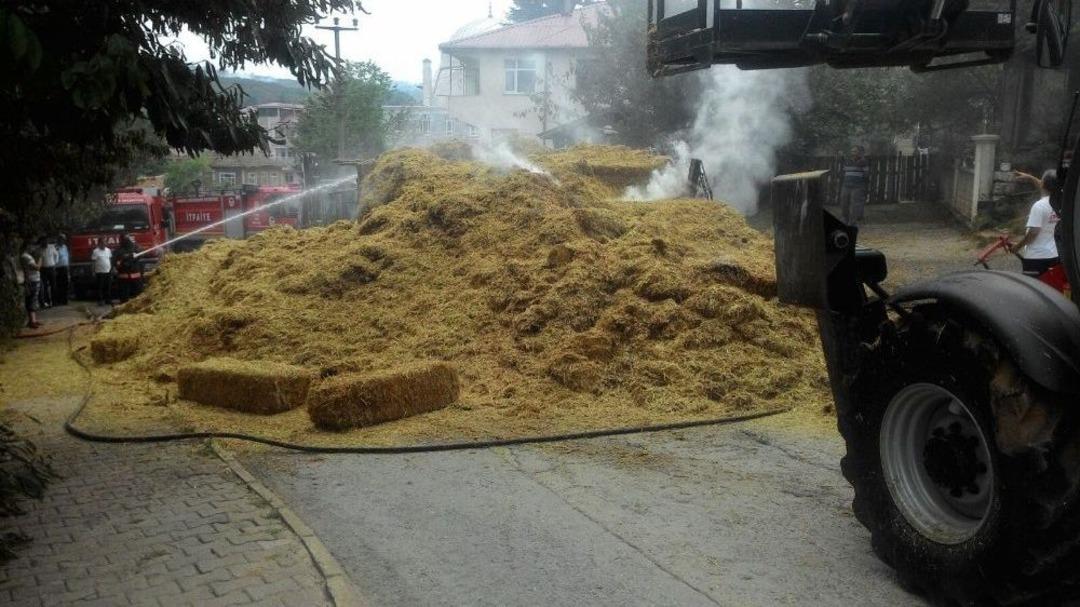 Saman Y&uuml;kl&uuml; Kamyon Yandı