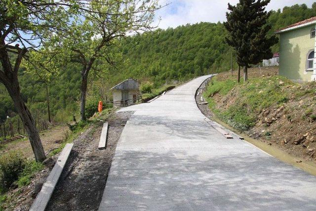 Bafra Belediyesi 40 Bin Metre Beton Yol Yaptı