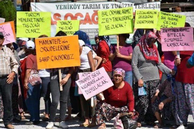 Kuşadası'nda Taş Ocağı Tepkisi Sürüyor