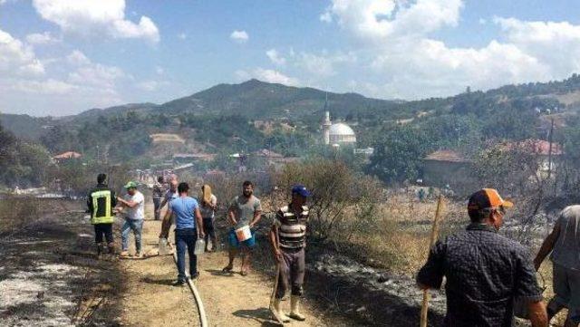 Turgutlu'da 15 Dönüm Makilik Ve Tarım Arazisi Yandı