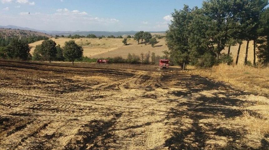 Hisarcık&rsquo;ta Arazi Yangını