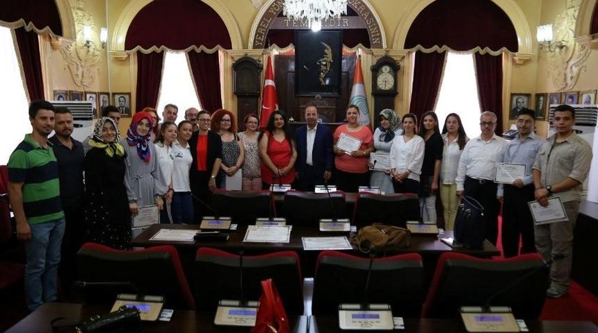 Edirne Belediyesi’nden İlk Yardımcılara Sertifika