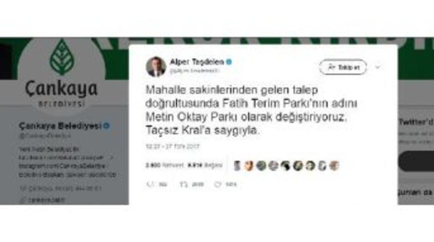Fatih Terim Parkı, Metin Oktay Parkı Oluyor