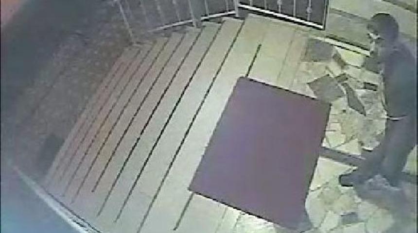 Kamerayı Fark Eden Hırsız Şoke Oldu