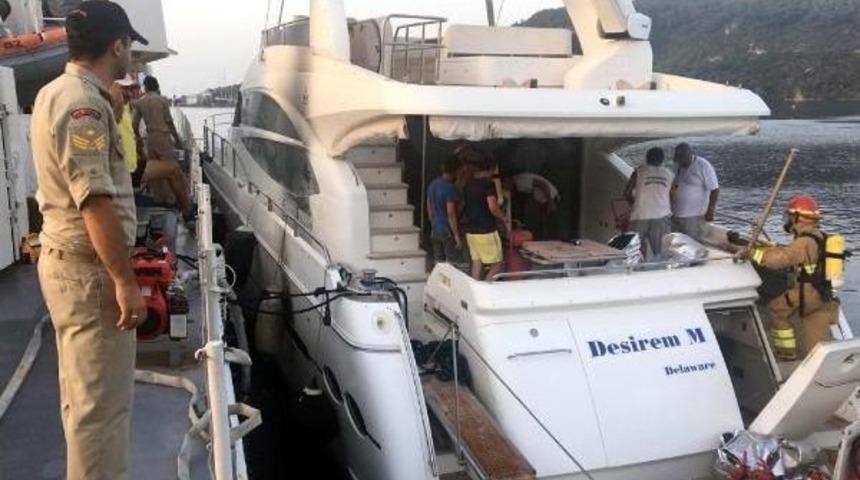 Marmaris'teki Motoryat Yangını Korkuttu